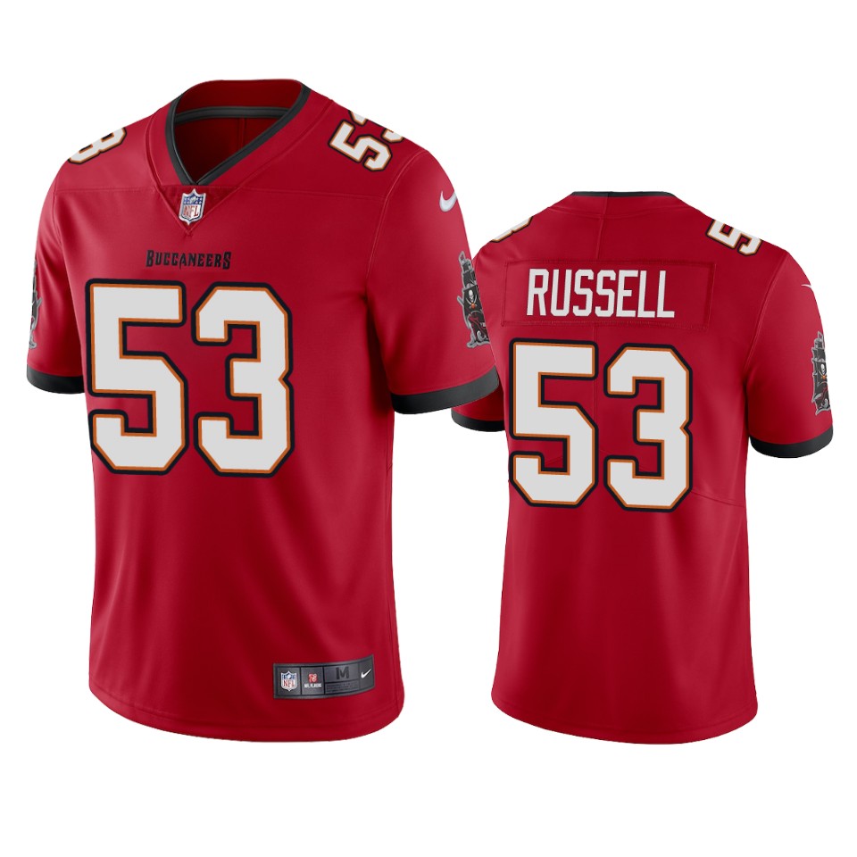 Tampa Bay Buccaneers Men Nike NFL #53  Chapelle Russell Red Vapor Untouchable Limited Jersey->tampa bay buccaneers->NFL Jersey